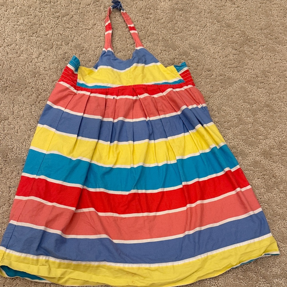 Mini Boden Multicolor Striped Casual Dressy sz 7-8